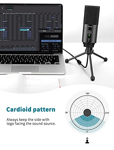 FIFINE K683A USB Desktop PC Microphone for Recording Streaming