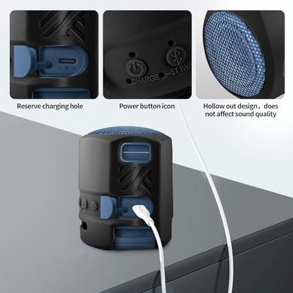 Silicone Cover for Sony Speaker,Travel Protective Silicone Case Cover for Sony SRS-XB13 Portable Bluetooth Speaker Sleeve Cover (Black)