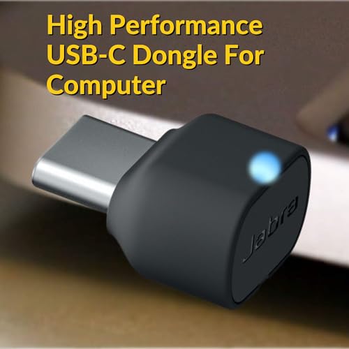 Jabra Evolve2 65 Wireless Headset USB-C Mono MS, Bluetooth Dongle, Compatible with Zoom, Webex, Skype, Smartphones, Tablets, PC/MAC, 26599-899-899 (Black), Global Teck Gold Support Plan Included - color: USB-C (Black), style: Evolve2 65 MONO