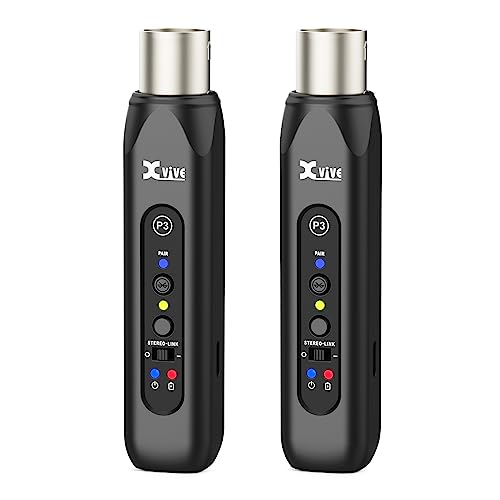 Xvive P3D Wireless XLR Bluetooth Receiver Bluetooth for Mixer, Active PA Systems,DJ Systems (P3D Stereo XLR) - style: P3D Stereo XLR