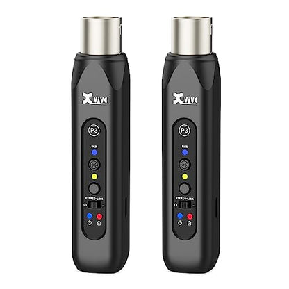 Xvive P3D Wireless XLR Bluetooth Receiver Bluetooth for Mixer, Active PA Systems,DJ Systems (P3D Stereo XLR) - style: P3D Stereo XLR