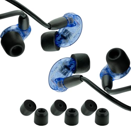 Comply 100 Core Series Memory Foam Replacement IEM Ear Tips, Oval, Black - size: Small, style: Oval