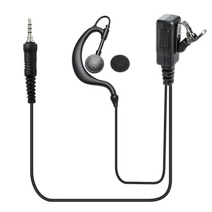 Vx-6r Ptt Headset Radio Earpiece Adapter Ear Piece Mic for Yaesu Vertex Standard Horizon vx-170 ft-3dr ft 70dr vx 6r 7r vx-170 hx400 hx890 hx210 evx-s24 ft4x ft60r ft5dr ft5 ft-65(G Shape)
