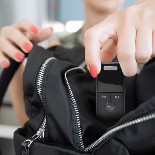 AT&T Essentials Bluetooth Transmitter Receiver LED Audio Adapter Black | Low latency sound, USB Type A connection, LED display, transmitter and receiver modes, lightweight design, portable audio use
