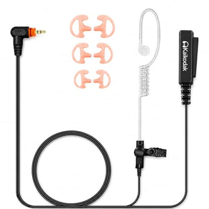 SL300 SL3500e Earpiece with Mic PTT for Motorola 1Pin Radios | Compatible with Motorola TLK100 TLK110 SLN1000 radios. Clear audio, durable cable and reliable PTT Acoustic Tube Headset - size: Air Tube 01*1