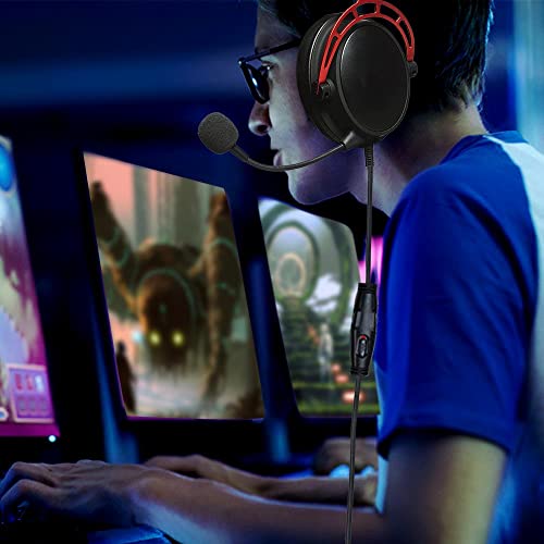 QJYTH Replacement Cord Compatible with Hyperx Cloud Alpha Headset | Inline Mute & Volume Control (No Inline Mic, Black)