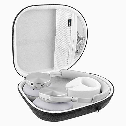 Geekria Shield Headphones Case Compatible with B&O Beoplay HX, H9i, H95, H9, H8, H7, H6, Portal Gaming and More, Replacement Hard Shell Travel Carrying Bag with Cable Storage (Dark Grey) - color: Dark Grey