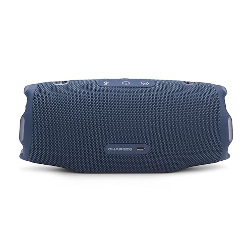 JBL Charge 6 Portable Bluetooth Speaker, Waterproof, Drop-Proof - Blue | Long Battery Life Up To 28 Hours, Quick Charging, Built-In Powerbank, Weatherproof For Outdoor, Poolside, And Shower Use - color: Blue
