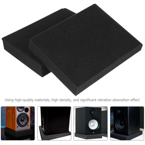 Abaodam 2Pcs High Density Speaker Isolation Pads Durable Cushions for Soundproofing and Stability for Studio Monitors and Audio Equipment
