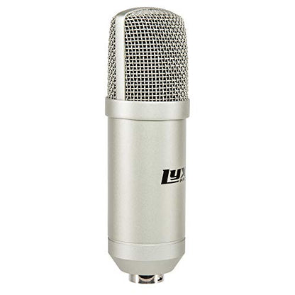 LyxPro Condenser Microphone for Studio, Vocals, Instruments, Podcasting and Professional Recordings with Shockmount and XLR Cable