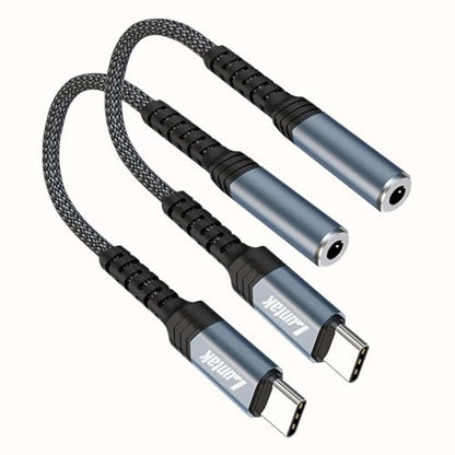 USB Type C to 3.5mm Female Headphone Jack Adapter 2 Packs - style: 2 Pack Adapter