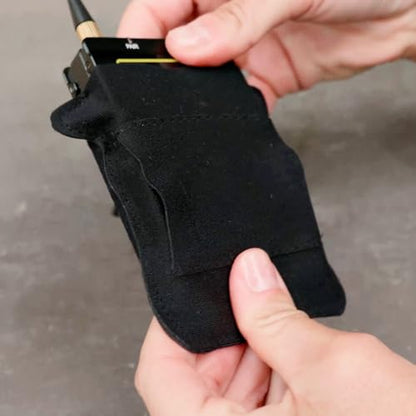 URSA Belt Pouch with Clips - Versatile Rigging for Wireless Transmitters (Black, Large) - color: Black, size: Large