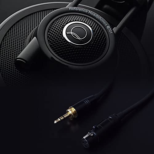 Aquelo Replacement Audio Cable Cord Compatible with Beyerdynamic DT 990 Pro, DT 770 Pro X, for AKG Q701, K712, K240, K240S, K240 MK II, K271, K241 Headphones Aux Cable with 6.35mm Adapter