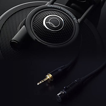 Aquelo Replacement Audio Cable Cord Compatible with Beyerdynamic DT 990 Pro, DT 770 Pro X, for AKG Q701, K712, K240, K240S, K240 MK II, K271, K241 Headphones Aux Cable with 6.35mm Adapter