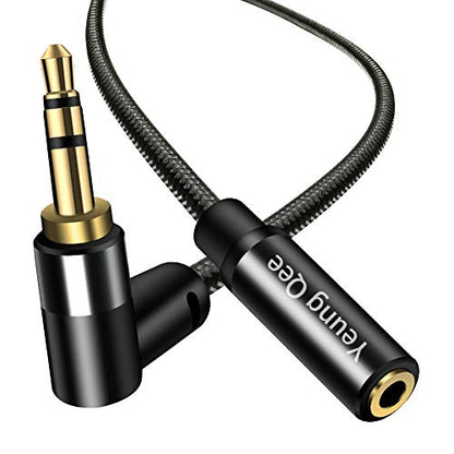3.5mm Male to Female Extension Stereo Audio Cable 10ft, Audio Extension Cable, AUX Headphone Extension Cable Stereo Jack Cord for Phones, Headphones, Speakers, Tablets, PCs and More（10 ft/3M） - size: 10ft
