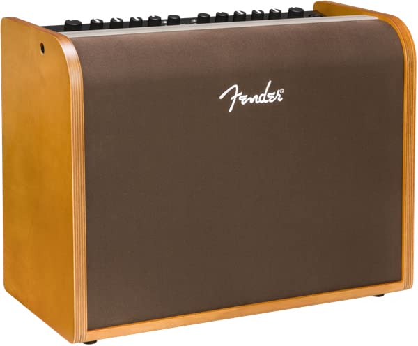 Fender Acoustic 100 1x8 100W Acoustic Guitar Amplifier Bundle with Instrument Cable, Amperstand Guitar Cradle, Tuner, and 24-Pack Picks - size: Acoustic 100 1x8
