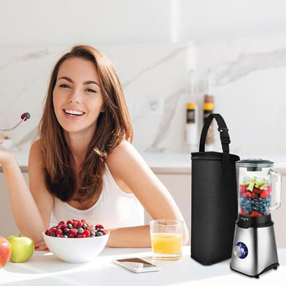 Stand Mixer Cover - mni Blender Carry Bag, Blennder Storage Case | Durable Nylon Travel Pouch with Handle Strap Bag Only, Protective Sleeve for Small Blendr, Ideal for Outdoor Trips and Travel