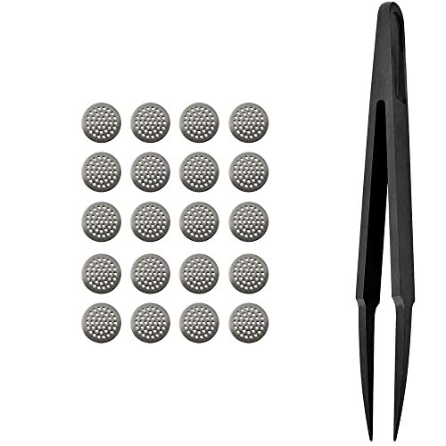 Earbuds Dust-Proof Steel Mesh with Glue Stainless in-Ear Earphones Replace Clean Net Filter dust Headphones Shell Steel mesh 3.7mm 4.5mm 4.8mm 5.0mm (Pack of 10pairs) (4.0mm) - size: 4.0mm*10 pair