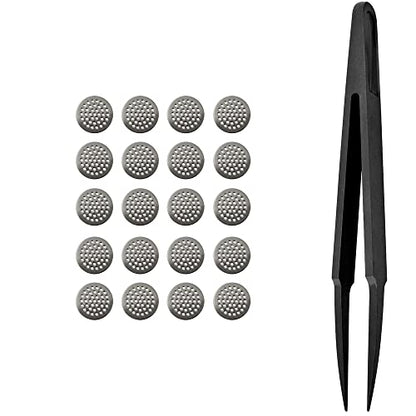 Earbuds Dust-Proof Steel Mesh with Glue Stainless in-Ear Earphones Replace Clean Net Filter dust Headphones Shell Steel mesh 3.7mm 4.5mm 4.8mm 5.0mm (Pack of 10pairs) (4.0mm) - size: 4.0mm*10 pair