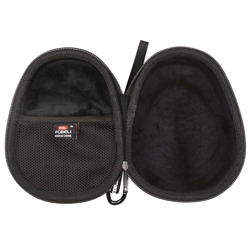 FBLFOBELI Kids Headphone Case for BAICLUD/Mehomeli/JusTalk/iClever/LOBKIN | Hard EVA Shell, Kids Bluetooth Air Conduction Open Ear Headphones Case, Shockproof & Water-Resistant, Black - color: Black