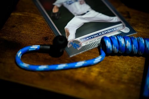 FilmPRO Surveillance Radio Earpiece with Mic, Dodger Blue | Durable 2-Pin Connector, Film & TV Production Use, Compatible with Walkie Talkies - color: Dodger Blue