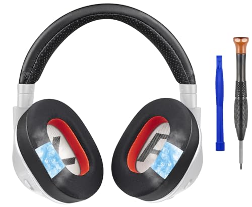 SOULWIT Replacement Kit for Plantronics BackBeat Pro 2, Voyager 8200 UC Headphones, Replacement Repair Part, Cooling Gel Earpad Cushions + Headband Pad - Black