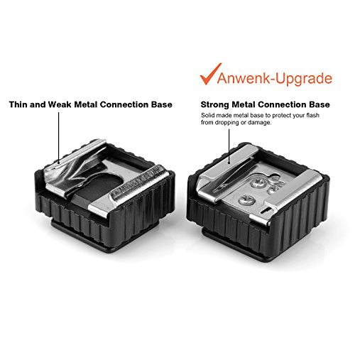 2Pack Flash Cold Shoe Hot Shoe Mount Adapter to 1/4 Tripod Camera Screw