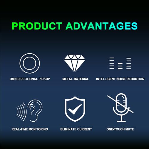 G-MARK MK6 RGB USB Condenser Microphone, Gaming Microphone for Podcasts, Streaming, Broadcasting, Condenser Mic with Cardioid, Omnidirectional, Compatible with PS4/5/PC