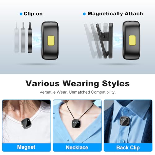 Facmogu K26 AI Noise Reduction Wireless Lavalier Microphone for Android & iPhone15/16/17(USB-C Plug), Reverb, Magnetic Mini Lav Mic Lapel Clip on Mic with Charging Case for YouTube, TikTok, Vlogging - color: K26 AI Mini Lavalier Mic