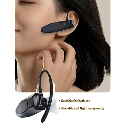 Walkie Talkie Bluetooth Headset, Bluetooth Earpiece with Noise Cancelling Mic, Compatible with Radtel BaoFeng Kenwood Btech Radios uv-k5 uv-5r BF-F8HB & More. (Updated Version)