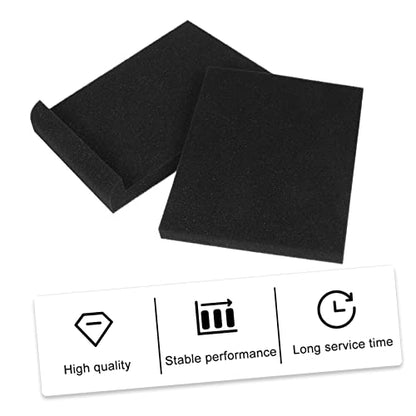 Toyvian 6pcs Speaker Isolation Pads High Density Foam Cushions for Stable Sound Support for Small Speakers and Studio Monitors