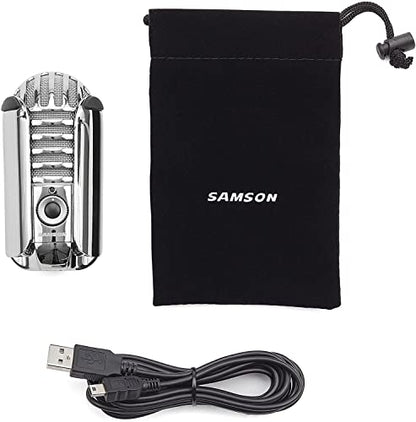 Samson Meteor Mic USB Studio Microphone, Titanium Black/Red - Limited Edition