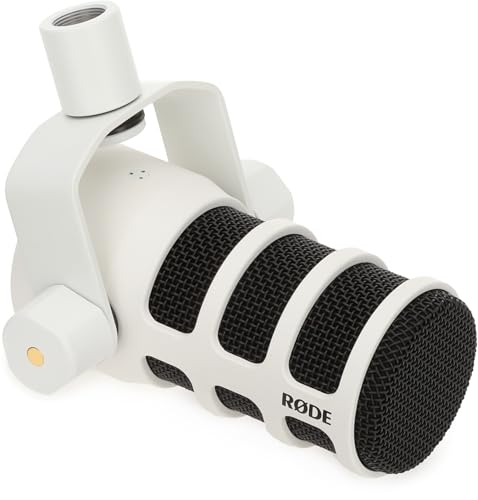 Rode PodMic USB Dynamic Broadcast Microphone - White
