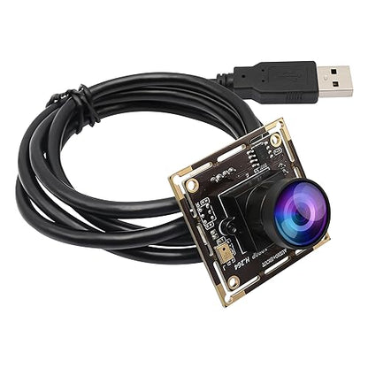 ELP H.264 1080P USB Camera Module with Microphone Wide Angle Fisheye Webcam | 170degree FHD PC Camera for Computer, UVC USB2.0 Lightburn Camera for Laser, Home Security, Embedded Machine Vision, Robotics - size: 170degree lens