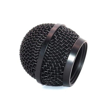 Replacement Ball Head Mesh Microphone Black Grille fits for shure PG48 PG58 PGA48 PGA58 PGX2 BLX288 PG288 PGX24 Microphone - size: Black Grille
