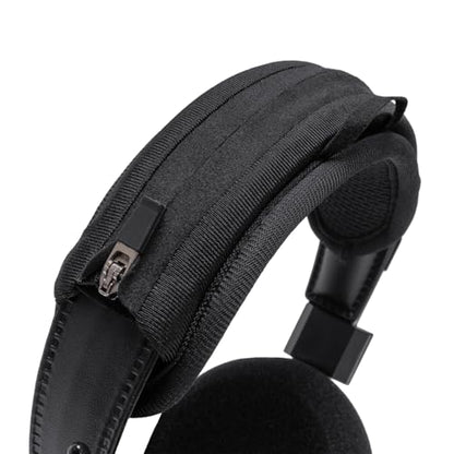 Headband Cushion Cover Compatible with Grado SR60x, SR80x, SR60e, SR80e, SR60i, SR80i, SR60, SR80 Headphones, 6mm Thick Soft Cushion, No Wobble Zipper Slider, with Hanging Loop