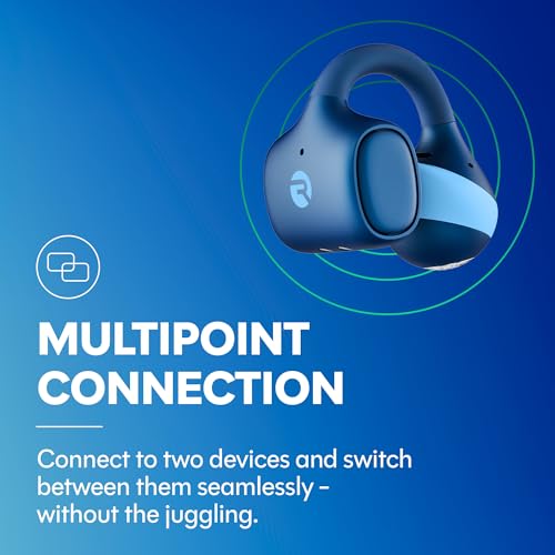 Raycon Everyday Clip On Earbuds - Open Ear Headphones, Lightweight Wireless Earbuds Bluetooth, Sweat & Water Resistant Earphones, Clip Earbuds with Buttons, 30 Hours Battery Life (Carbon Black) - color: Carbon Black