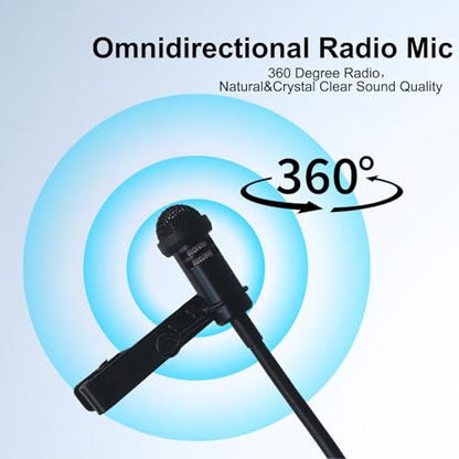 Lavalier Lapel Microphone Omnidirectional Condenser Mic Compatible with iPad Mac Android Smartphones for Podcast YouTube Vlogging Recording Noise Cancelling Mic,3.5mm Black 5ft
