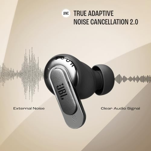 JBL Tour Pro 3 True Wireless Earbuds, Smart Noise Cancelling - Black | Immersive Spatial Audio With Head Tracking, Dual Drivers, Hi-Res Sound, Bluetooth 5.3, Water Resistant For Travel And Work - color: Black