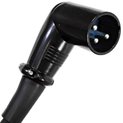 Seismic Audio - SARAX6-6 - 6 Pack of 6 Foot Right Angle XLR Male to XLR Female Patch Cables - size: 6 Feet - 6 Pack