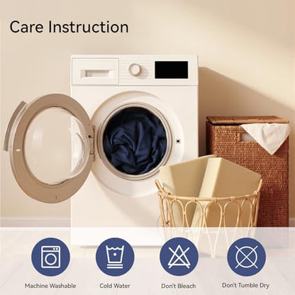 Aoxun Waterproof Cushion Covers for Outdoor Furniture 14PCS, Covers Only - color: Navy