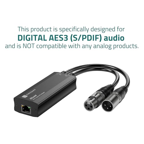 Dante Audio 2CH Digital Audio I/O Adapter, 2x2 Channels, TAA Compliant (MSQ-3400D)