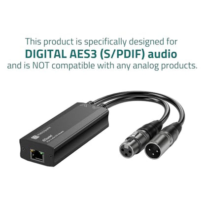 Dante Audio 2CH Digital Audio I/O Adapter, 2x2 Channels, TAA Compliant (MSQ-3400D)