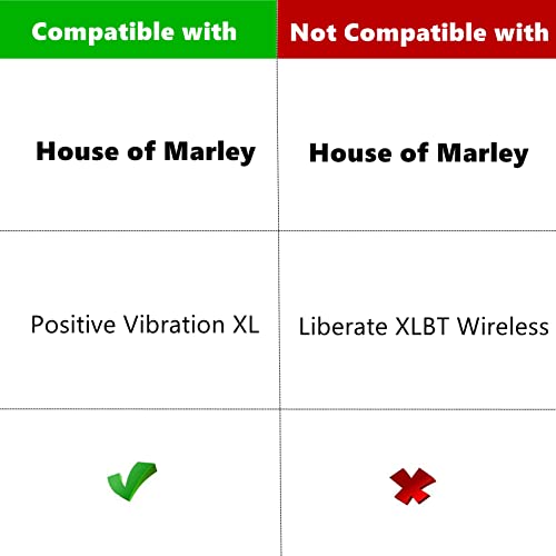 Positive Vibration XL Ear Pads Ear Cushions Earpads Replacement Compatible with House of Marley Positive Vibration XL Headphone