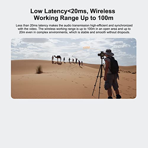 COMICA CVM-VM30 2.4G Super Cardioid Wireless Shotgun Microphone for Camera | Condenser Microphone for Smartphone, and PC with 75/150Hz, Universal Video Microphone for Filmmakers, Vloggers
