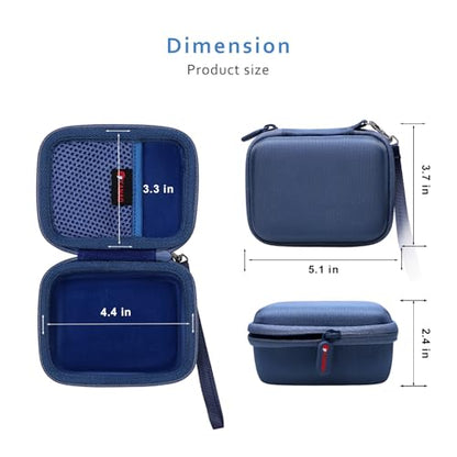 XANAD Hard Case Compatible with JBL Go 4 / GO 5 / Go 3 Ultra Speaker, Blue - color: Blue
