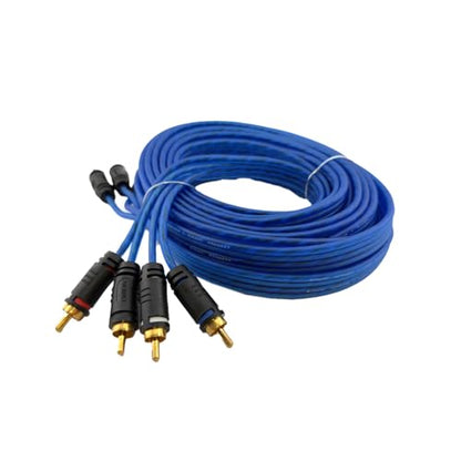 ORION Wired CR44CH 4-Channel RCA Cable, 17-Ft Blue CCA Car Audio Interconnect, RCA Male to Male Straight Connectors, Amplifier, Speakers, Home Theaters, Subwoofers, Hi-Fi Systems & DSP Signal Cable - style: 4 CH - 17 FEET