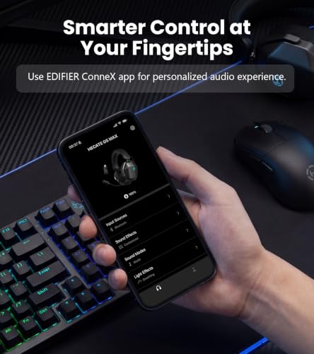 Edifier G5 MAX Gaming Headset, 305H Battery, THX Audio, Space Grey - color: space grey