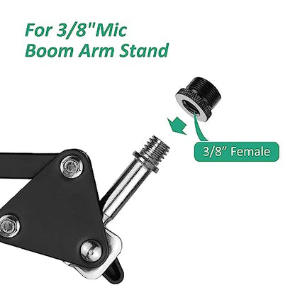 Mic Stand Adapter 5/8 Female to 3/8 Male and 3/8 Female to 5/8 Male Screw Thread Adapter for Tripod Stand Mic Mount ect 8 Pack by Rigych - color: 3/8 & 5/8