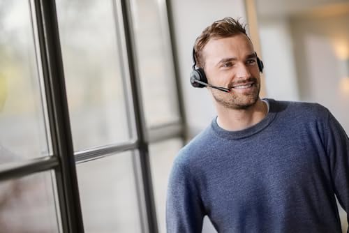 Jabra Engage 45 SE (Second Edition) Wireless Dual-Ear Headphones - Bluetooth, Noise-Canceling Microphone, 13 Hour Battery Life, Dual Connectivity, MS Teams Certified, Supports Other Platforms, Black - style: Dual-Ear